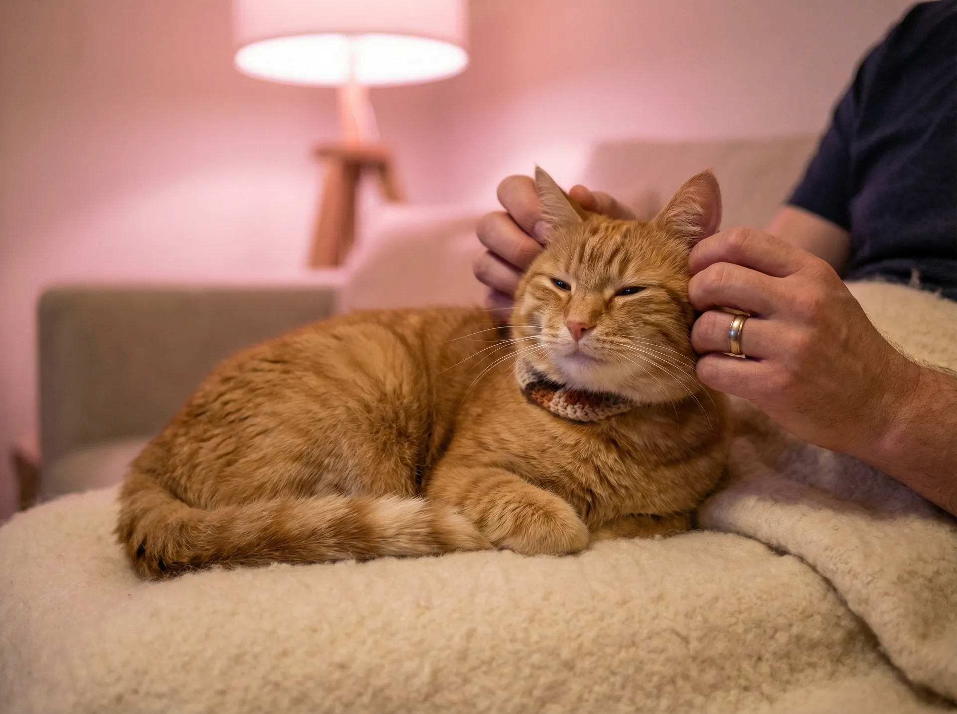 猫咪被温柔抚摸的幸福时刻 - 当代大海盗